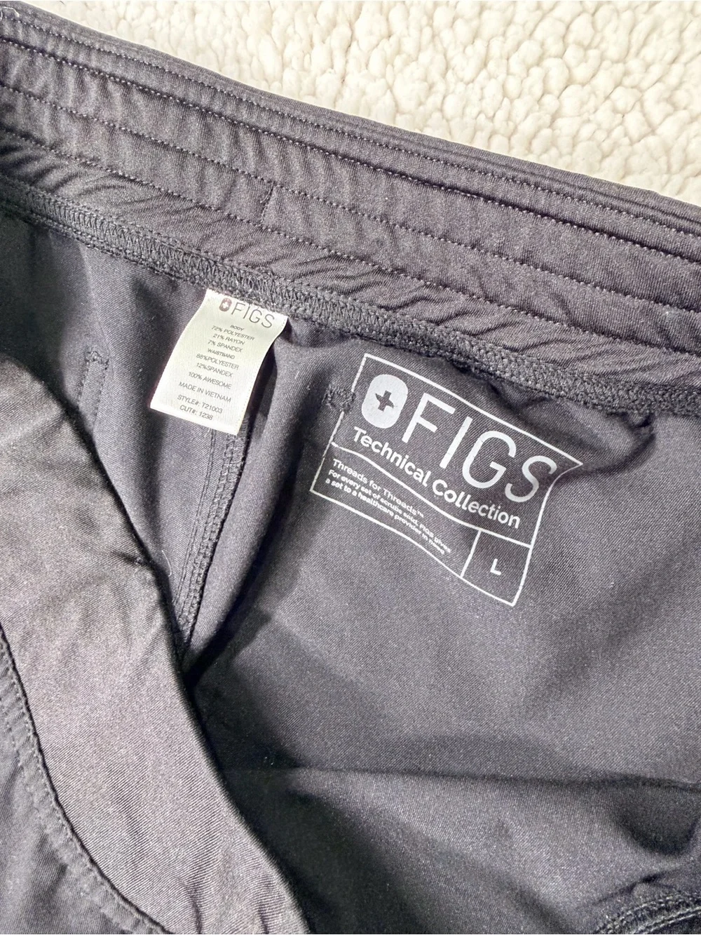 Figs Men's Black Drawstring Jogger Pants